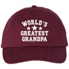 World's Greatest Grandpa Soft Cotton Dad Hat Baseball Hat for the World's Best Grandpa