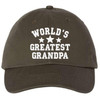 World's Greatest Grandpa Soft Cotton Dad Hat Baseball Hat for the World's Best Grandpa