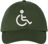 Handicapped Embroidered Dad Hat | Wheelchair Accessibility Disabled Handicap Awareness Baseball Cap for Adults