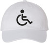 Handicapped Embroidered Dad Hat | Wheelchair Accessibility Disabled Handicap Awareness Baseball Cap for Adults