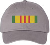 Vietnam Service Ribbon Embroidery Dad Hat | USA Military Army Patriotic 100% Cotton Baseball Cap