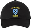8th Infantry Division Embroidered Baseball Cap Military Veteran Army Dad Hat