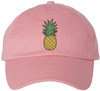 Pineapple Hat Embroidered Baseball Cap Tropical Beach Vacation Adjustable Cotton Dad Hat