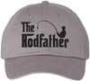 The Rodfather Embroidered Fishing Baseball Cap Funny Fisherman Dad Hat Gift