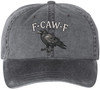 F-CAW-F Embroidered Baseball Cap Funny Crow Adjustable Dad Hat