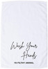 Funny Embroidered 100% Cotton Hilarious Sarcastic Graphic Hand Towel With Hemmed Edges