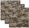 ARMYU Camouflage Military Bandana 3 Pack 22x22 Cotton Camo Head Scarf Do Rag Tactical Hunting Face Wrap