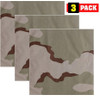ARMYU Camouflage Military Bandana 3 Pack 22x22 Cotton Camo Head Scarf Do Rag Tactical Hunting Face Wrap