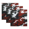 ARMYU Camouflage Military Bandana 3 Pack 22x22 Cotton Camo Head Scarf Do Rag Tactical Hunting Face Wrap