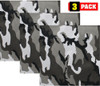 ARMYU Camouflage Military Bandana 3 Pack 22x22 Cotton Camo Head Scarf Do Rag Tactical Hunting Face Wrap