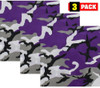 ARMYU Camouflage Military Bandana 3 Pack 22x22 Cotton Camo Head Scarf Do Rag Tactical Hunting Face Wrap
