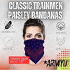Trainmen Paisley Bandanas Head Scarf Do-rag 100% Cotton Bandanna Head Cover 22" x 22", 3 Pack