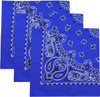 Trainmen Paisley Bandanas Head Scarf Do-rag 100% Cotton Bandanna Head Cover 22" x 22", 3 Pack