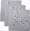 Trainmen Paisley Bandanas Head Scarf Do-rag 100% Cotton Bandanna Head Cover 22" x 22", 3 Pack