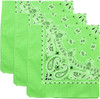 Trainmen Paisley Bandanas Head Scarf Do-rag 100% Cotton Bandanna Head Cover 22" x 22", 3 Pack