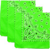 Trainmen Paisley Bandanas Head Scarf Do-rag 100% Cotton Bandanna Head Cover 22" x 22", 3 Pack