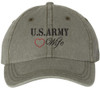 US Army Wife Embroidered Hat Proud USA Military Veteran Soldier Unstructured Adjustable Baseball Cap