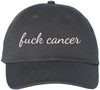 Fuck Cancer Embroidered Baseball Cap | Anti-Cancer Awareness Cotton Dad Hat Support Cancer Fighters & Survivors