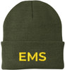 EMS Embroidered Beanie | Emergency Medical Services Paramedics First Responders Skull Cap | 100% Acrylic Hat