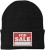 FOR SALE Sign Embroidered Beanie Hat Adjustable Warm Skull Winter Cap