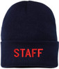 STAFF Beanie Warm Winter Watch Cap Embroidered STAFF Uniform Work Winter Hat