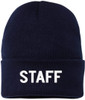 STAFF Beanie Warm Winter Watch Cap Embroidered STAFF Uniform Work Winter Hat