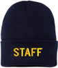 STAFF Beanie Warm Winter Watch Cap Embroidered STAFF Uniform Work Winter Hat