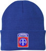 82nd Airborne Division US Army Embroidered Beanie Hat | USA Military Army 100% Acrylic Knitted Skull Cap