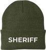 Sheriff Embroidered Beanie Hat USA Army Uniform Police 100% Acrylic Knit Winter Watch Cap