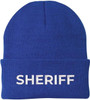 Sheriff Embroidered Beanie Hat USA Army Uniform Police 100% Acrylic Knit Winter Watch Cap