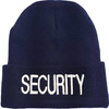 SECURITY Beanie FLEECE Lined Hat Warm LARGE EMBROIDERY Winter Watch Cap Winter Security Uniform Hat