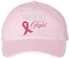 This Is My Fight Hat | Breast Cancer Awareness Pink Ribbon Support Embroidered Vintage Baseball Cap