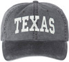 Texas Embroidered Vintage Dad Hat Large Embroidery State Text Name Washed Cotton Cap