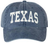 Texas Embroidered Vintage Dad Hat Large Embroidery State Text Name Washed Cotton Cap