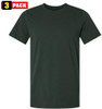 Solid Color Military Style T-Shirts | 100% Cotton Ring Spun Army Color Short Sleeve Crewneck Tee Shirts | 3 Pack