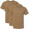Solid Color Military Style T-Shirts | 100% Cotton Ring Spun Army Color Short Sleeve Crewneck Tee Shirts | 3 Pack