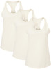 Jersey Racerback Tank Top Set | Relaxed Fit Athletic Running Yoga Tanks Tops, Womens, 3 Pack