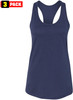 Jersey Racerback Tank Top Set | Relaxed Fit Athletic Running Yoga Tanks Tops, Womens, 3 Pack