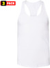 Jersey Racerback Tank Top Set | Relaxed Fit Athletic Running Yoga Tanks Tops, Womens, 3 Pack