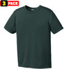 3 Pack Youth Solid Performance Military Army T-Shirts for Kids | 100% Polyester Moisture Wicking