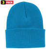 3 Pack Acrylic Beanie Watch Caps, Warm Knit Skull Cap for Men & Women, Blanks Soft Winter Hats