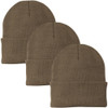 3 Pack Acrylic Beanie Watch Caps, Warm Knit Skull Cap for Men & Women, Blanks Soft Winter Hats