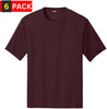 Solid Performance Military Tactical T-Shirts | 100% Polyester Moisture Wicking Crewneck Tee Shirts, 6-Pack