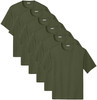 Solid Performance Military Tactical T-Shirts | 100% Polyester Moisture Wicking Crewneck Tee Shirts, 6-Pack