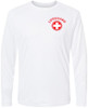Lifeguard + Moisture Wicking Long Sleeve T-Shirt 100% Polyester Performance Uniform Sun Rash Guard Shirt