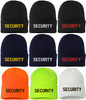 SECURITY Embroidered Beanie Warm Winter Watch Cap Security Guard Officer Uniform Outdoors Hat