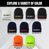 SECURITY Embroidered Beanie Warm Winter Watch Cap Security Guard Officer Uniform Outdoors Hat