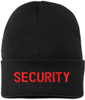 SECURITY Embroidered Beanie Warm Winter Watch Cap Security Guard Officer Uniform Outdoors Hat