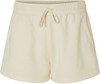 Women's Fleece Lined Sweat Shorts Lightweight Wave Wash Classic Fit with Elastic Waistband, Lounge Short