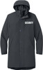 SECURITY Waterproof Insulated Sideline Parka Jacket Long Rain Coat with Hood (Double Sided Print)